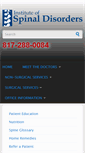 Mobile Screenshot of instituteofspinaldisorders.com